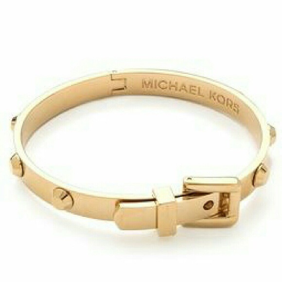 michael kors gold buckle bracelet